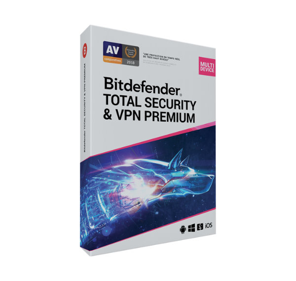 Bitdefender Total Security and Unlimited Premium VPN Bitdefender Total Security and Unlimited Premium VPN